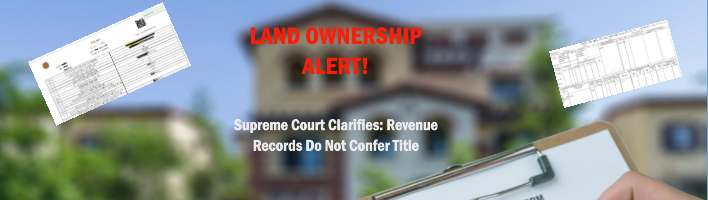 Revenue Records Do Not Confer Title